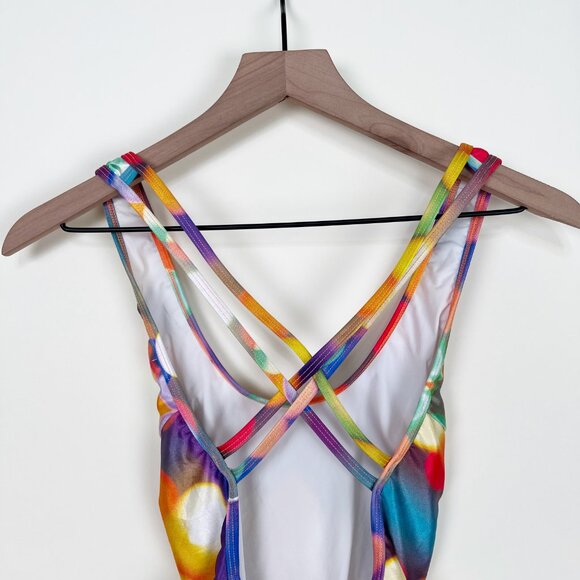 Anthropologie Bondi Bathers One Piece Swimsuit Bathing Suit Print Pool Beach - S - Picture 11 of 12